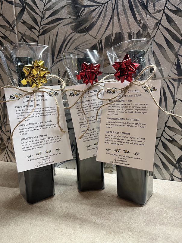 Bottiglia regalo 500ml di olio extravergine di oliva